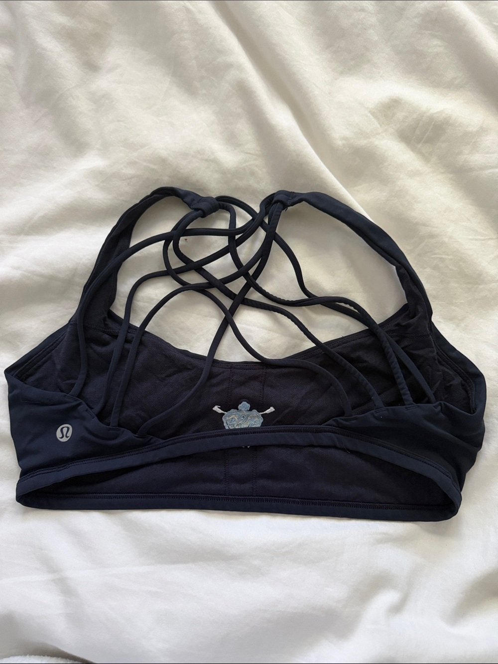 Columbia Crown Embroidered lululemon free to be wild bra — navy blue - Picture 2 of 2